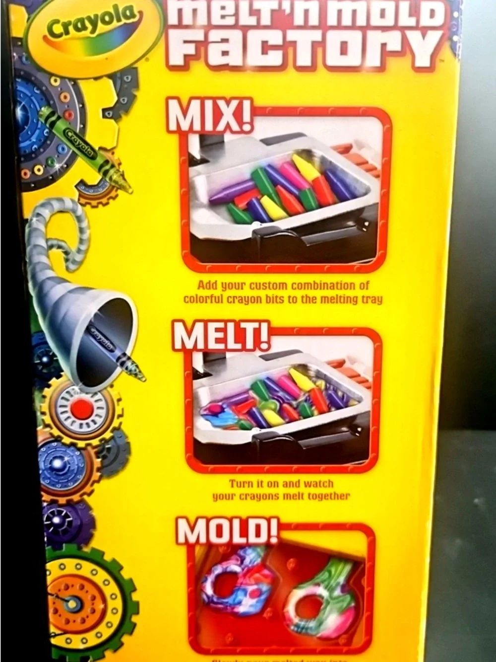 Crayola Melt 'n Mold Factory Kit - Yellow, Red, Blue, Green, Purple